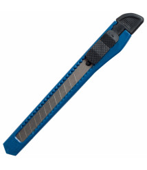 Cuțit de cancelarie JOBMAX, 9 mm, carcasă din plastic, albastru
